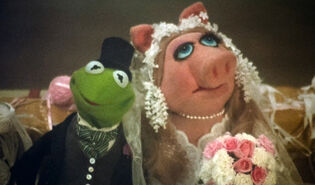 The Muppet Movie: Piggy dreams of marrying Kermit upon first laying eyes on him.