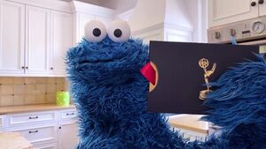 Cookie Monster on the 2020 Daytime Emmy Awards broadcast