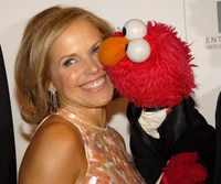 Katie Couric and Elmo