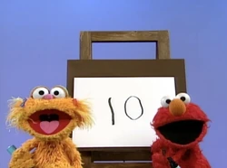 Elmo and Zoe write a 10 (First: Episode 3390)