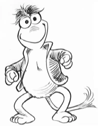 Gobo Fraggle, presentation booklet sketch