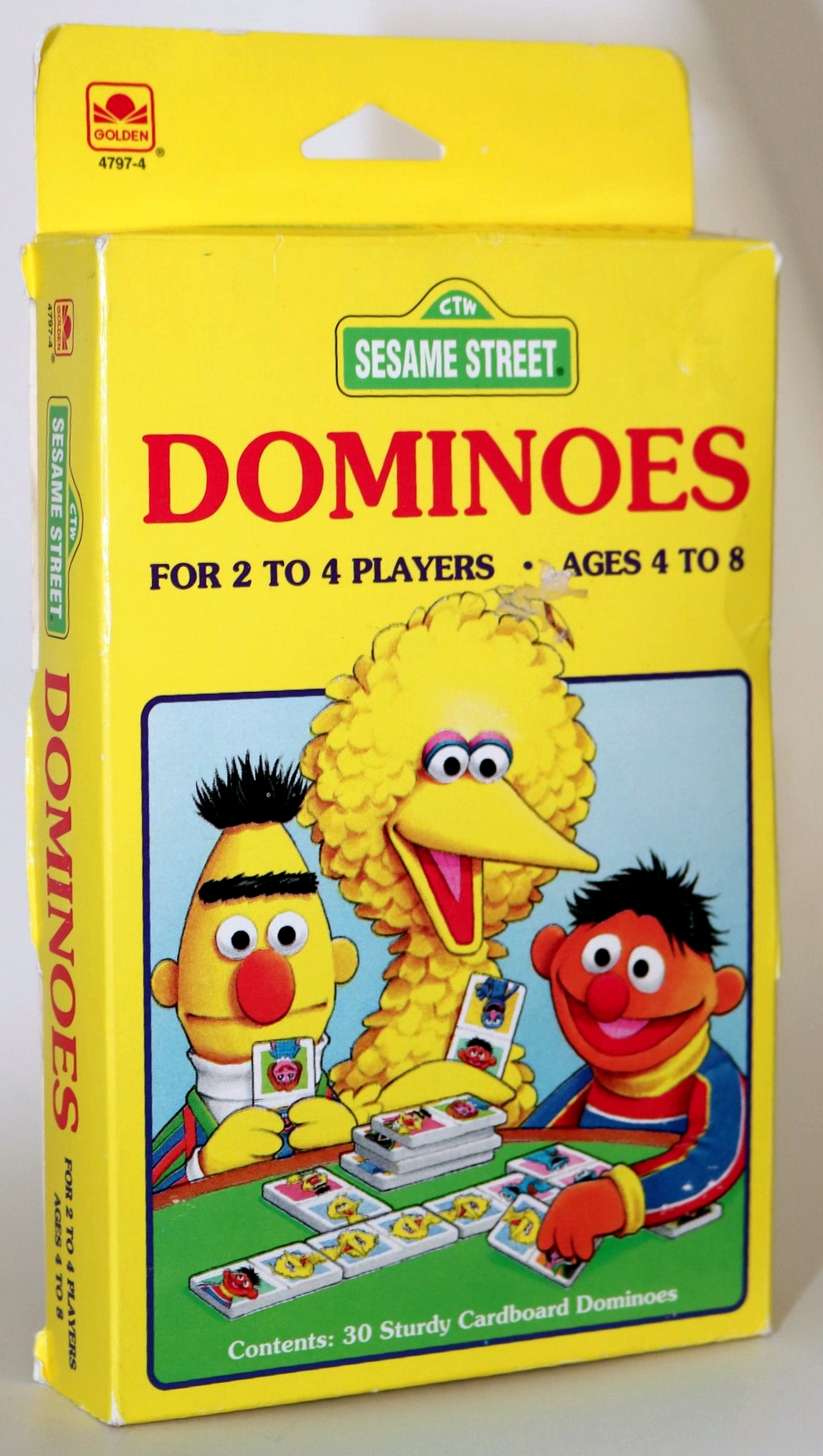 1980s Vintage Sesame Street Dominoes Vintage Games Board Games Dominoes Sesame  Street Big Bird Sesame Street Game 