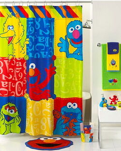 elmo bathroom set