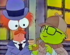Baby Bunsen and Baby Beaker appeared as Sherlock Bunsen and Dr. Beaker in "The Muppet Broadcasting Company."
