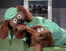 Rowlf the Dog as "Dr. Bob" in Veterinarian's Hospital.