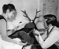 Don&JaneBuildingReindeer.jpg (184 KB) Jane Henson and Don Sahlin, 1965