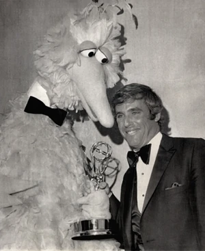 Big Bird with Burt Bacharach at the Emmy Awards.