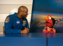 Elmo and Leland Melvin