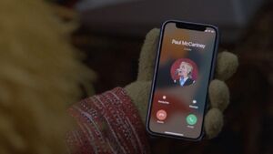 Lips ignores a call from Paul McCartney in The Muppets Mayhem