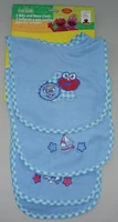 Pancho Contreras and Elmo; 2 bibs and 1 burp cloth