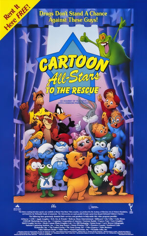 Cartoon All-Stars to the Rescue video store poster
