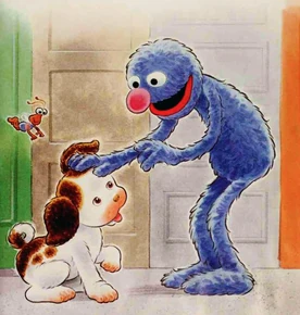 Groverpokey.jpg (95 KB) Cute meets cute: Grover and Poky Little Puppy