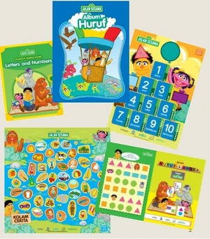 Jalan Sesama educational materials.
