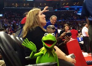 LAClippersGame-(2015-03-15)-DebbieMcClellan&Kermit