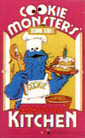 Cookie Monster's Colorforms Kitchen 1974
