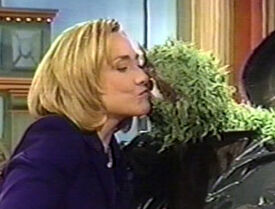 Hillary Clinton & Oscar the Grouch The Rosie O'Donnell Show