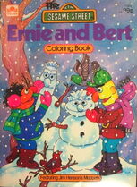 The Ernie and Bert Coloring Book Michael Smollin Western Publishing 1979 (reprint)