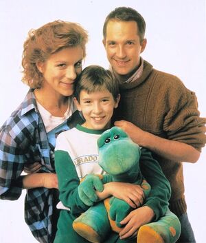 Dog the toy dinosaur