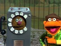 Fozzie Bear as a pay phoneThe Muppet Show episode 108