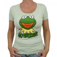 Kermit the Frog "Go Green!" light green, women's cut