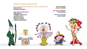 The special's end credits features recreations of favorite Sesame Street animations.