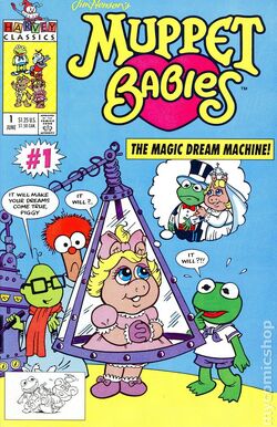 Muppet Babies # 4 VF Marvel Star Comic Book Ms. Piggy Kermit The