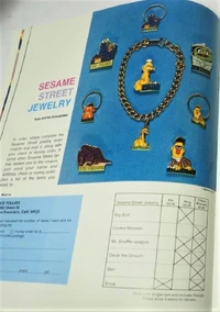 an offer for Sesame Street Ice Follies jewelry from the 1976 program