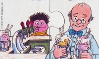 Mr. Hooper as a soda jerk