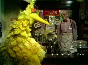 Hooper's Store reminding customers that Coca-Cola goes good with food