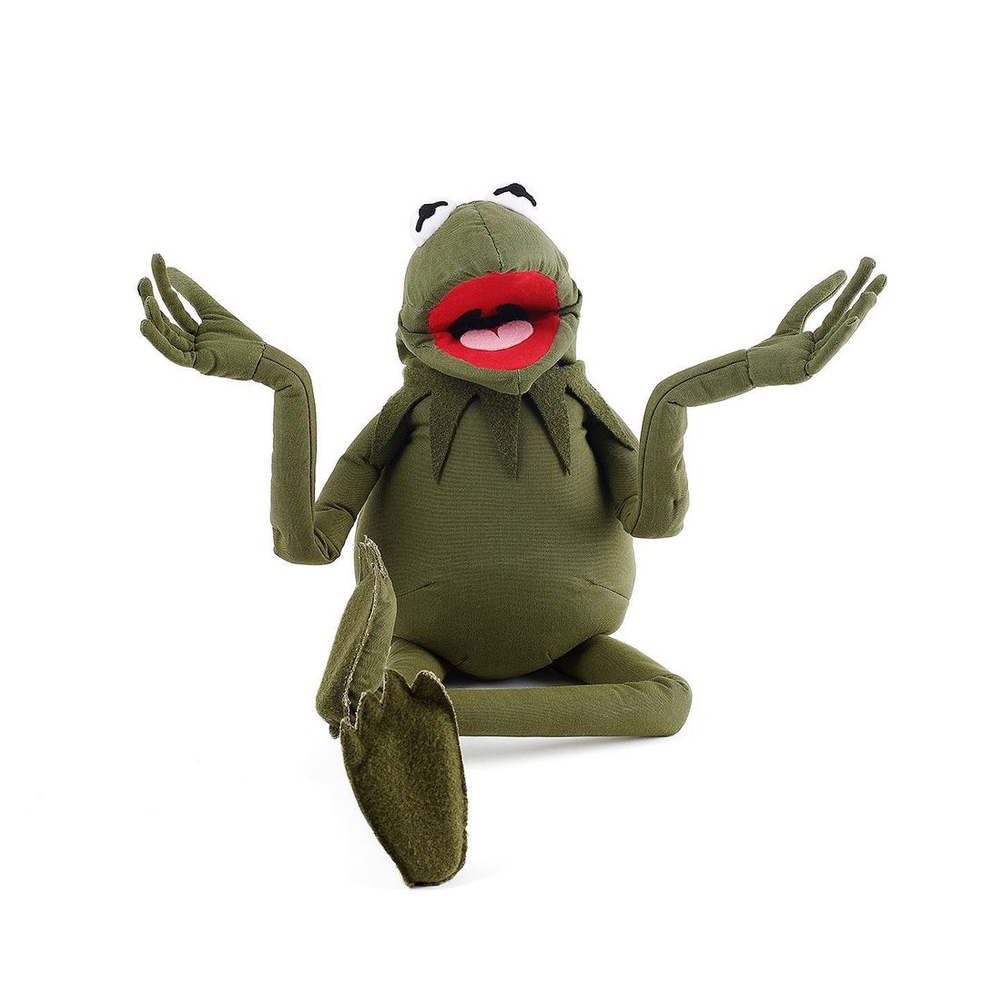 Stuffed kermit the sale frog