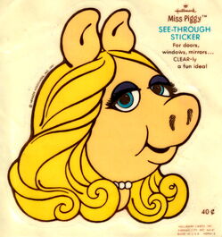 Miss Piggy head decal