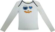 "Cookie Monster Loves Cookies" long sleeve sleep top