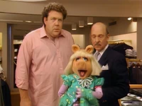 Piggy interrupts Wendt while he's being measured by his tailor in Miss Piggy's Hollywood.