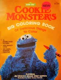 Sesame Street coloring books (Western Publishing) (152 KB) Cookie Monster's Big Coloring Book of Delicious Things to Color (1982)