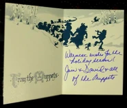 Christmas Card to Falana from Jim Henson