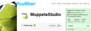 The Muppets Studio's Twitter picture as it appeared from 2009-early May 2011