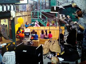 Behind the scenes of Wolfie's song.