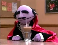 The Amazing Mumford drinks an egg cream in Sesame Street Episode 3251