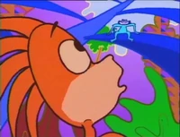 Two monkeys in a skit on Sesame Street Episode 2965