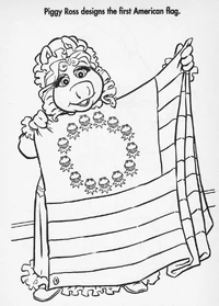 Miss Piggy as Betsy Ross