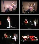 Piggy on the piano, singing "Fever" and...