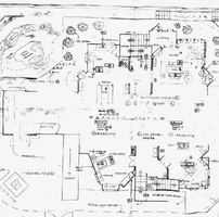 McMullen's blueprints for the Big Blue House