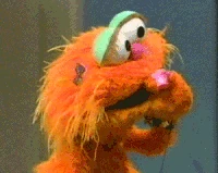 Zoe blows bubbles in Sesame Street Episode 3155