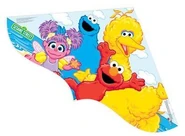 Delta kite 52 in. wingspan Elmo, Abby Cadabby, Big Bird, and Cookie Monster