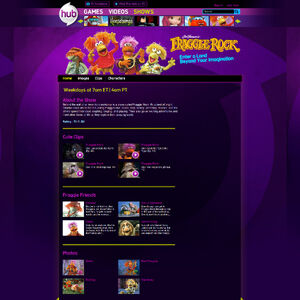  Official Fraggle Rock page on the Hub website, 2012.