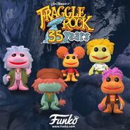 The Fraggle Five 35th Anniversary promo image (flocked exclusive limited to 3000)