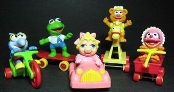 Muppet Babies Figurine McDonald's Happy Meal Kermit the Frog PVC Figure HAI 1990