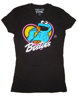 Mighty Fine Sesame Street Fabulous Cookie Monster T-Shirt - S
