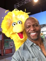 Terry Crews with Big Bird