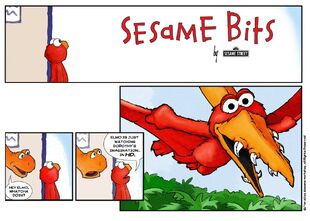 Calvin & Hobbes comic parody to promote Elmo's World: Favorite Things (February 7, 2012)